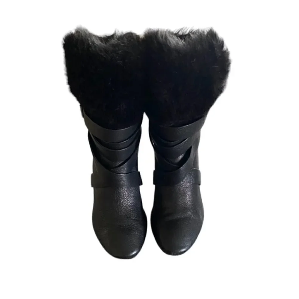 Pour La Victoire Bionda Bootie with Faux Fur Cuff 9